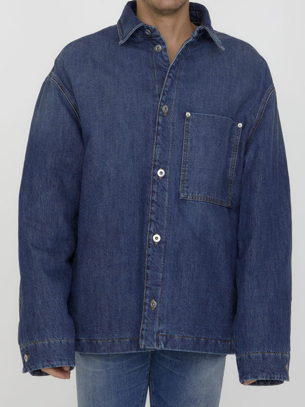 Bottega Veneta Padded Denim Shirt - Men - Piano Luigi