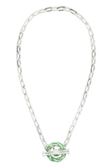 Bottega Veneta Pillar Silver Necklace - Women - Piano Luigi