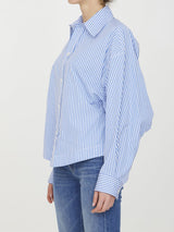 Bottega Veneta Pinstripe Cotton Shirt - Women - Piano Luigi