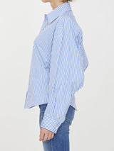 Bottega Veneta Pinstripe Cotton Shirt - Women - Piano Luigi