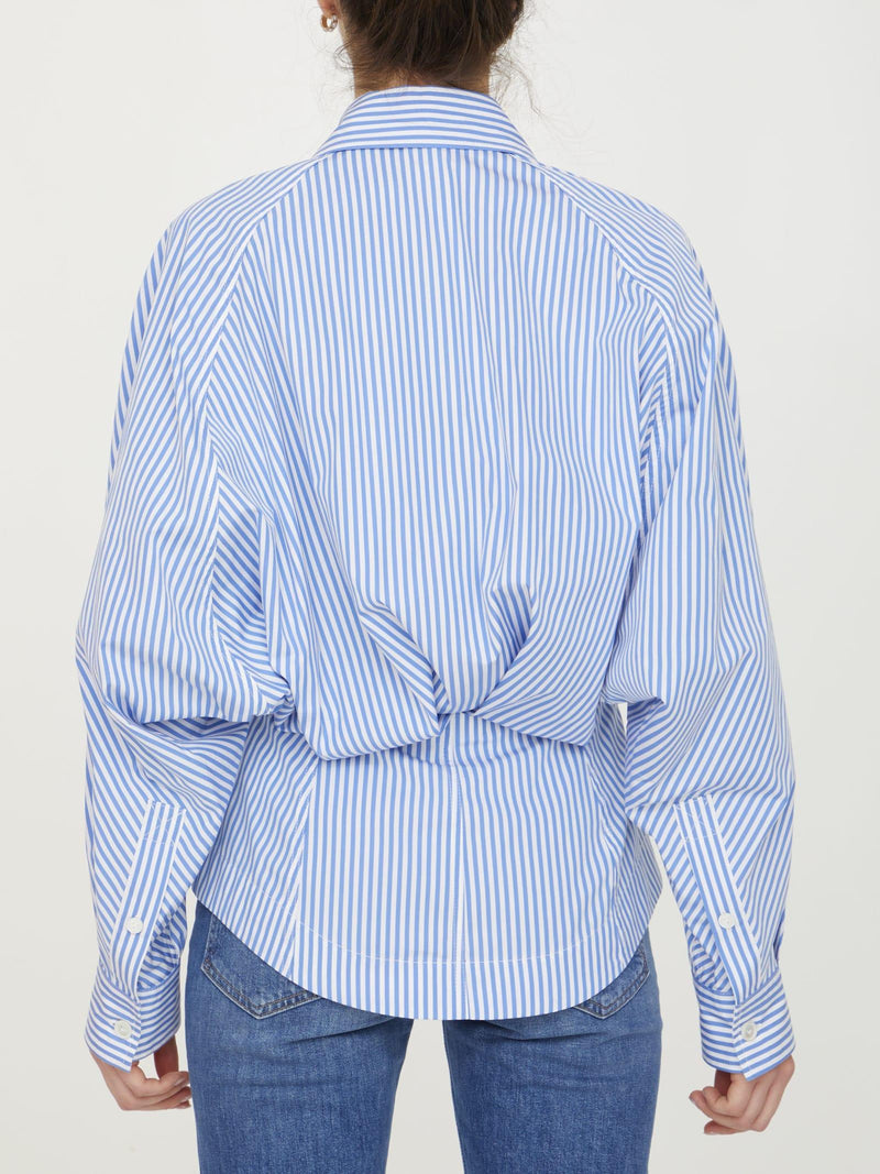 Bottega Veneta Pinstripe Cotton Shirt - Women - Piano Luigi