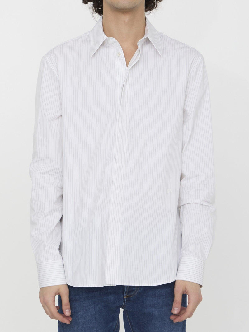 Bottega Veneta Pinstriped Cotton Shirt - Men - Piano Luigi