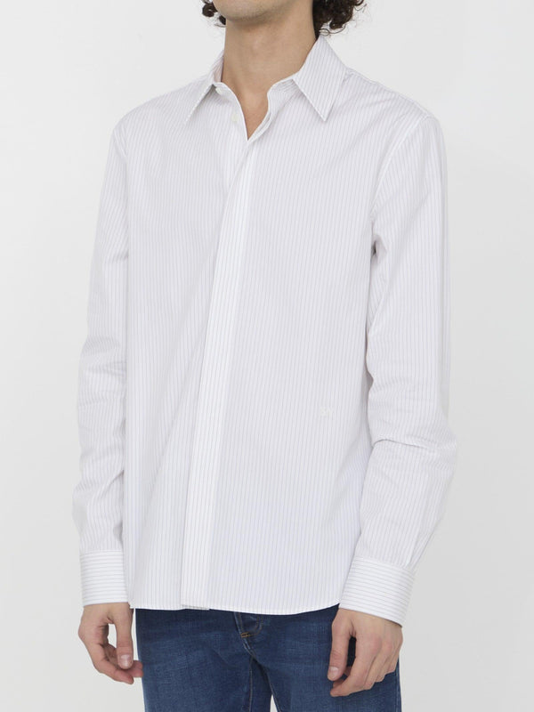 Bottega Veneta Pinstriped Cotton Shirt - Men - Piano Luigi