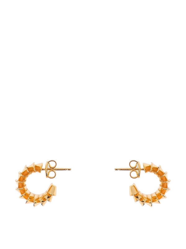 Bottega Veneta Pleat Hoop Earrings - Women - Piano Luigi