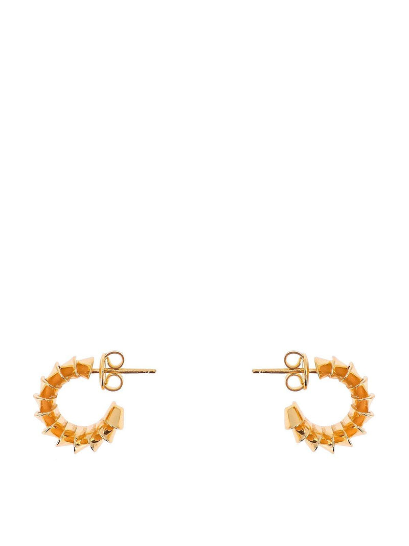 Bottega Veneta Pleat Hoop Earrings - Women - Piano Luigi