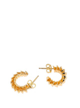 Bottega Veneta Pleat Hoop Earrings - Women - Piano Luigi