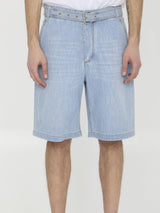 Bottega Veneta Shorts With Belt - Men - Piano Luigi