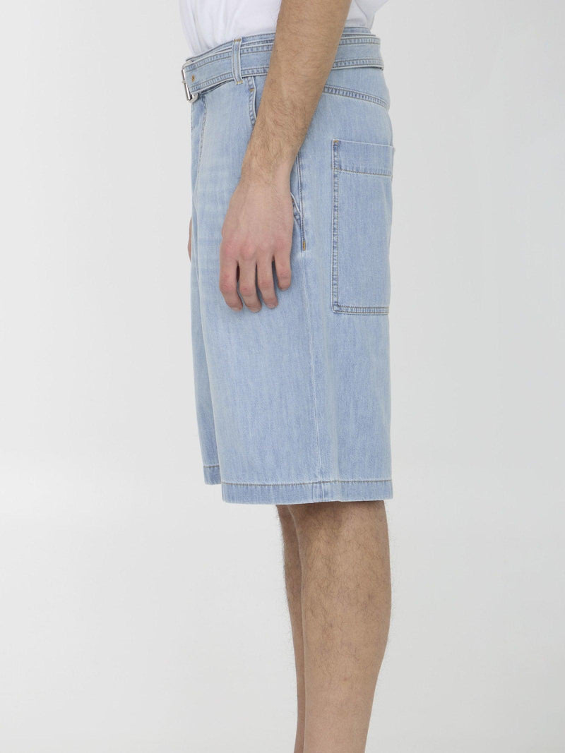 Bottega Veneta Shorts With Belt - Men - Piano Luigi