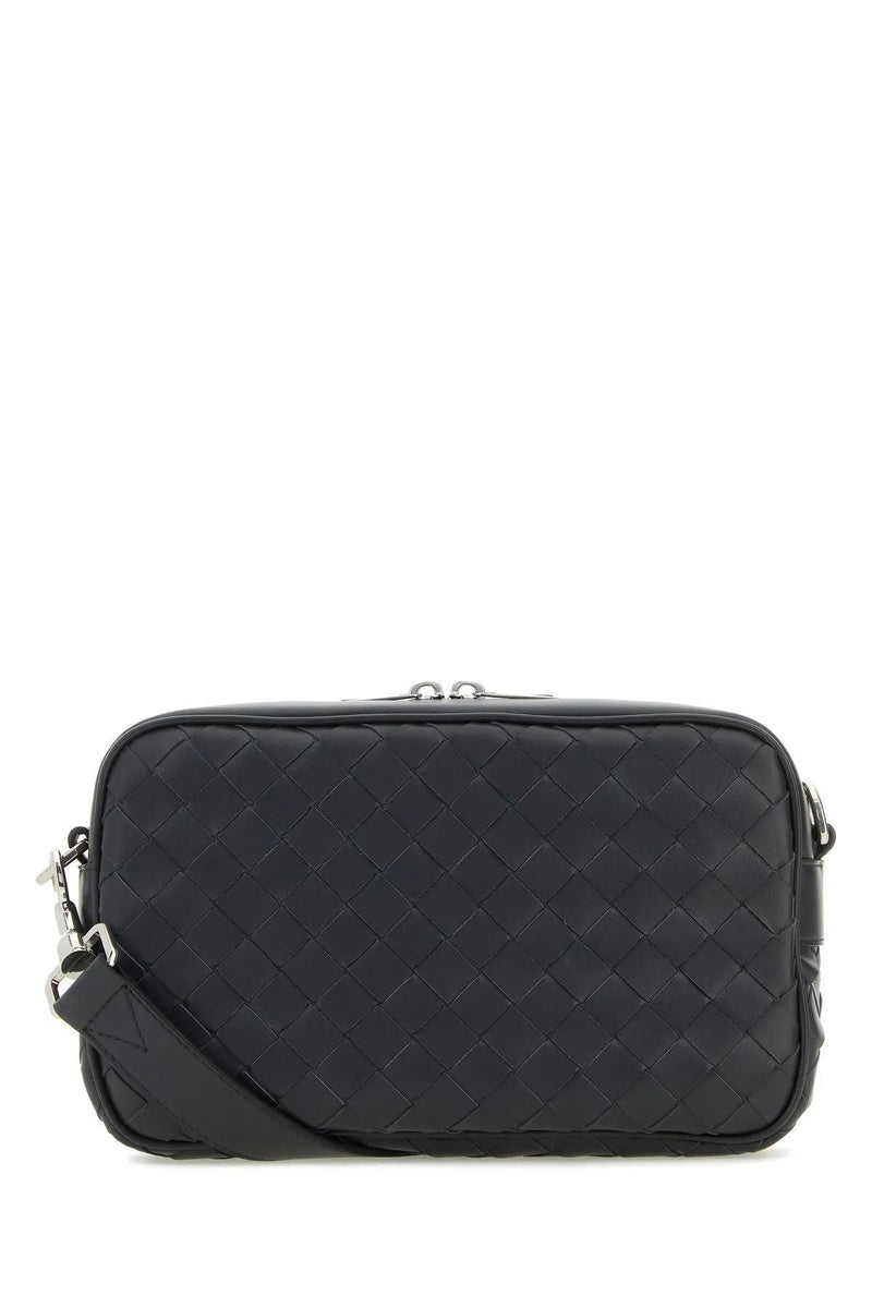 Bottega Veneta Slate Leather Crossbody Bag - Men - Piano Luigi