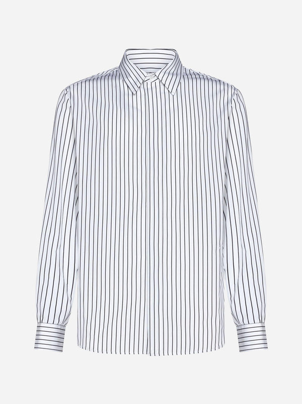 Bottega Veneta Striped Cotton Shirt - Men - Piano Luigi