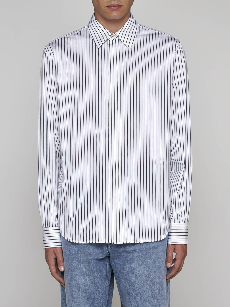 Bottega Veneta Striped Cotton Shirt - Men - Piano Luigi