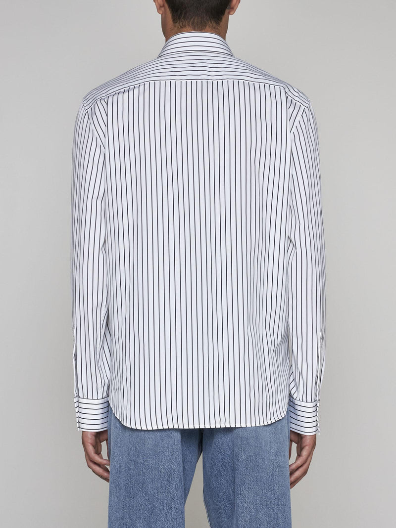 Bottega Veneta Striped Cotton Shirt - Men - Piano Luigi