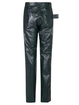 Bottega Veneta Triangle Loop Leather Pants - Men - Piano Luigi