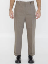 Bottega Veneta Wool Twill Trousers - Men - Piano Luigi