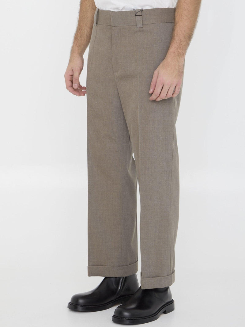 Bottega Veneta Wool Twill Trousers - Men - Piano Luigi