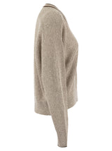 Brunello Cucinelli Active Dazzling Linen Rib Knit - Women - Piano Luigi