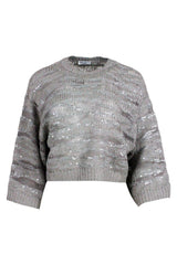 Brunello Cucinelli Animal Print Sweater In Silk, Linen And Hemp. - Women - Piano Luigi