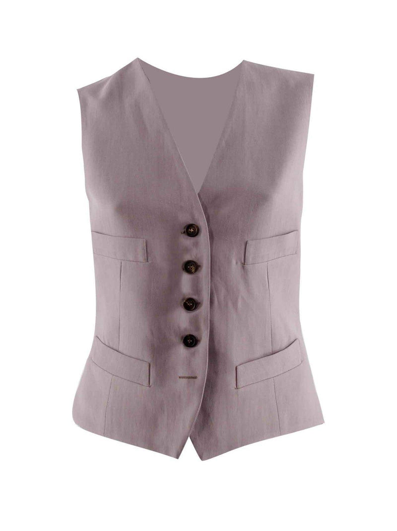 Brunello Cucinelli Buttoned Vest - Women - Piano Luigi