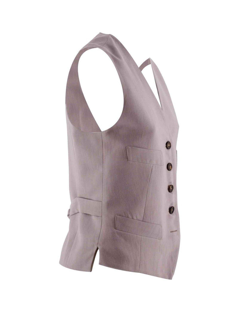 Brunello Cucinelli Buttoned Vest - Women - Piano Luigi