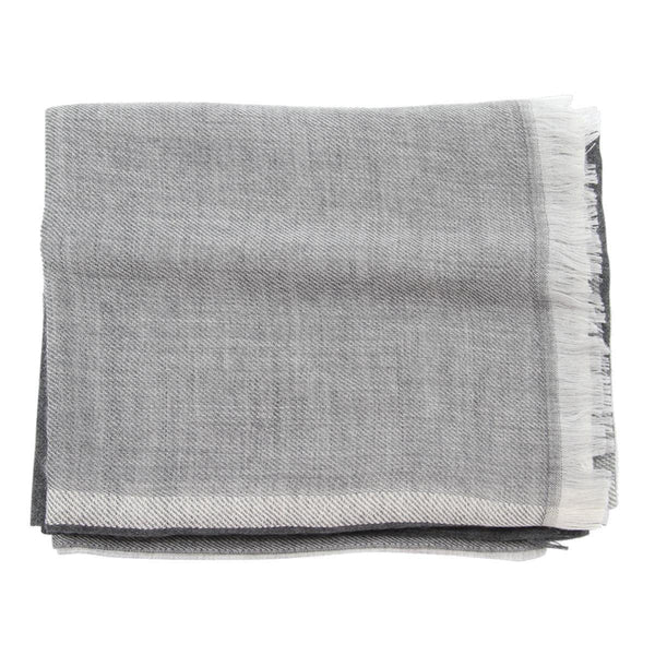 Brunello Cucinelli Colour Block Fringed Scarf - Men - Piano Luigi