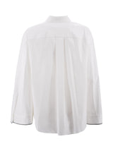 Brunello Cucinelli Contrast-border Poplin Shirt - Women - Piano Luigi