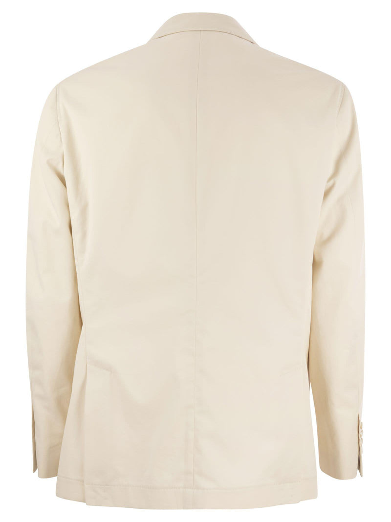 Brunello Cucinelli Cotton And Cashmere Deconstructed Jacket With Patch Pockets - Men - Piano Luigi