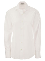 Brunello Cucinelli Cotton Poplin Shirt - Women - Piano Luigi