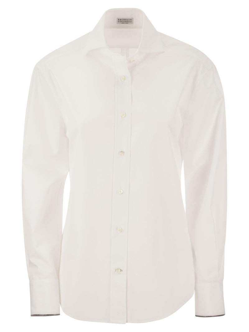 Brunello Cucinelli Cotton Poplin Shirt - Women - Piano Luigi