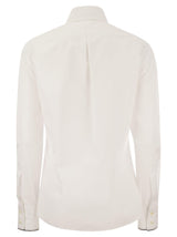 Brunello Cucinelli Cotton Poplin Shirt - Women - Piano Luigi