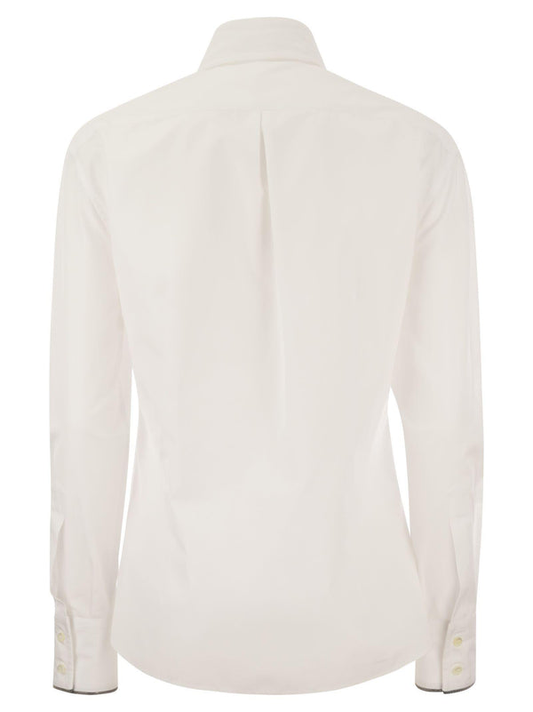 Brunello Cucinelli Cotton Poplin Shirt - Women - Piano Luigi