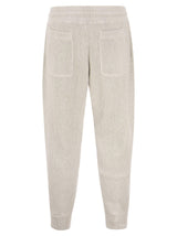 Brunello Cucinelli Cotton Rib Knit Joggers With Drawstring And Bottom Zip - Men - Piano Luigi