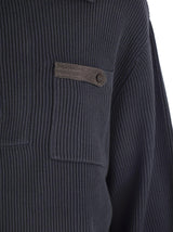 Brunello Cucinelli Cotton Rib Sweater With Precious Button Tab - Women - Piano Luigi