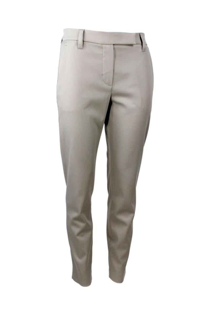 Brunello Cucinelli Cotton Trousers - Women - Piano Luigi