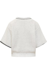 Brunello Cucinelli Dazzling &amp; Sparkling Linen Sweater - Women - Piano Luigi