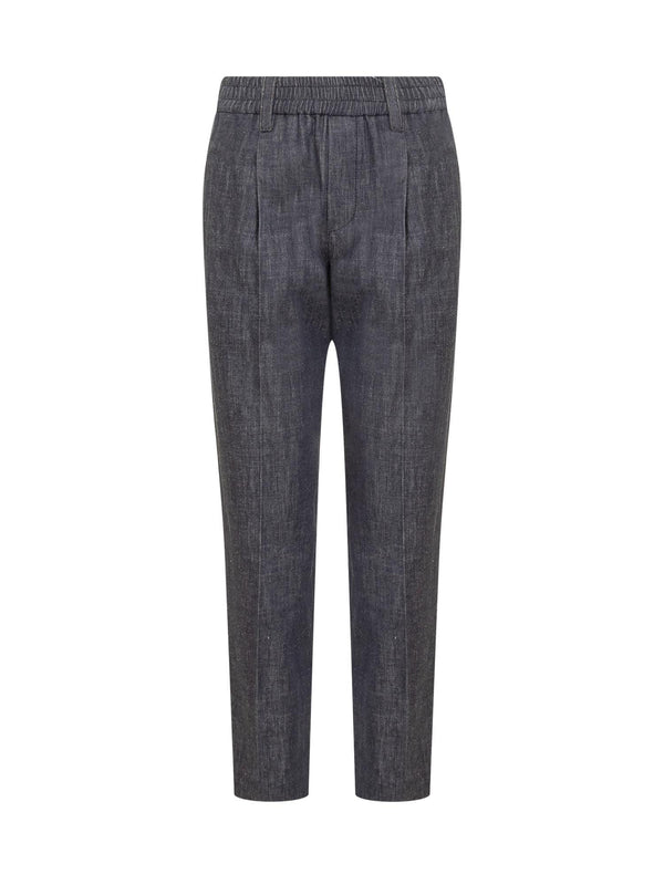 Brunello Cucinelli Denim Trousers - Women - Piano Luigi