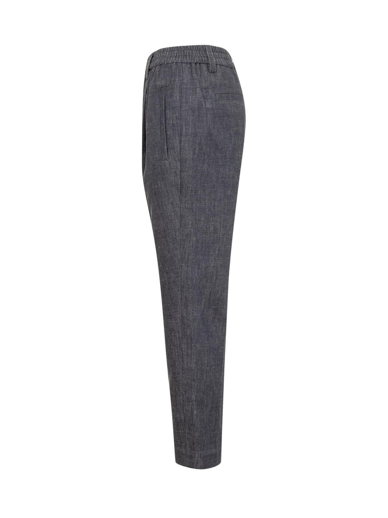 Brunello Cucinelli Denim Trousers - Women - Piano Luigi