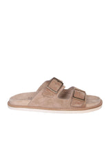 Brunello Cucinelli Double-buckle Beige Sandal - Men - Piano Luigi