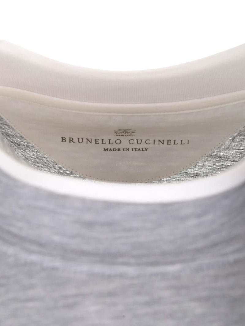 Brunello Cucinelli Double Layer Crewneck T-shirt - Men - Piano Luigi