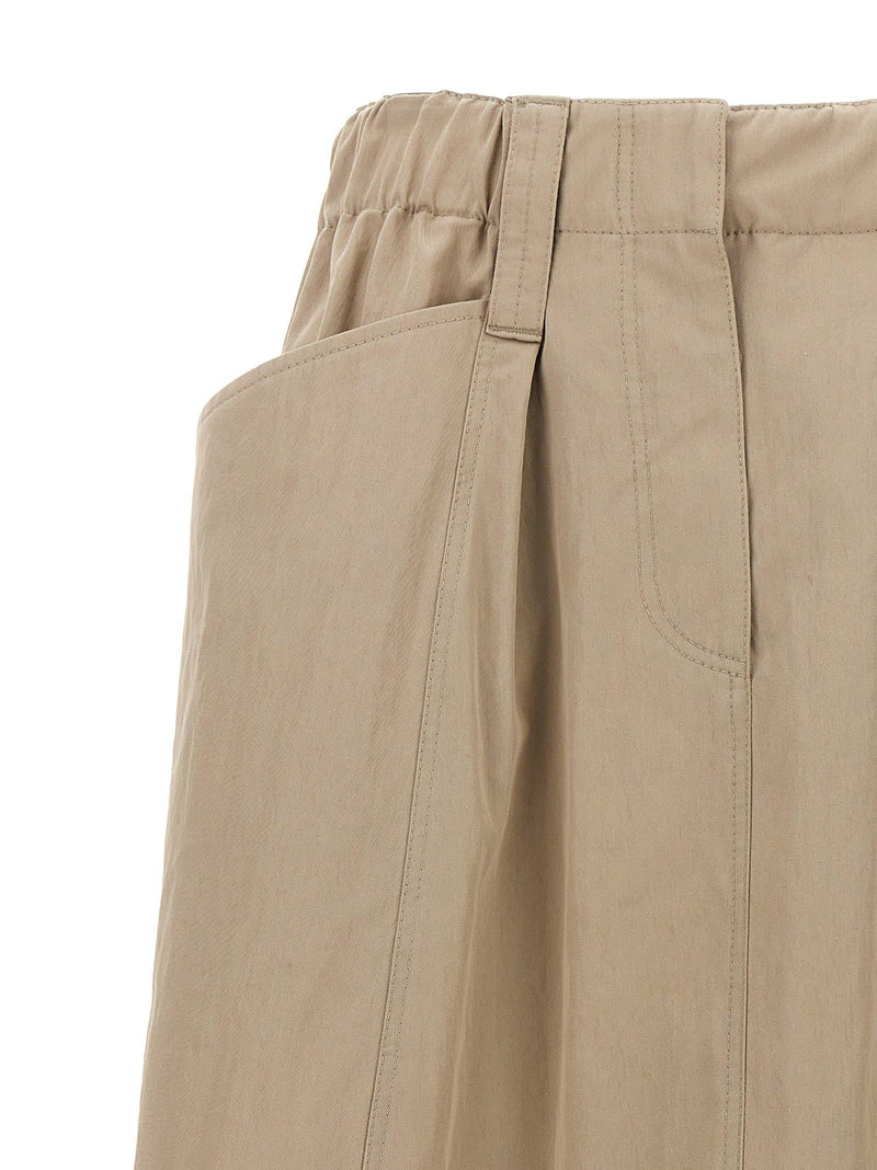 Brunello Cucinelli Drawstring Skirt At The Hem - Women - Piano Luigi