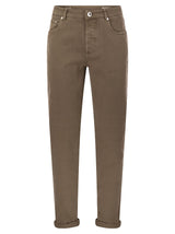 Brunello Cucinelli Five-pocket Traditional Fit Trousers In Light Comfort-dyed Denim - Men - Piano Luigi