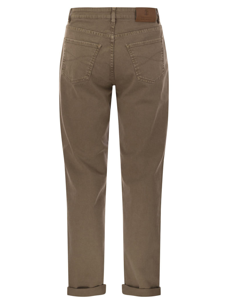 Brunello Cucinelli Five-pocket Traditional Fit Trousers In Light Comfort-dyed Denim - Men - Piano Luigi