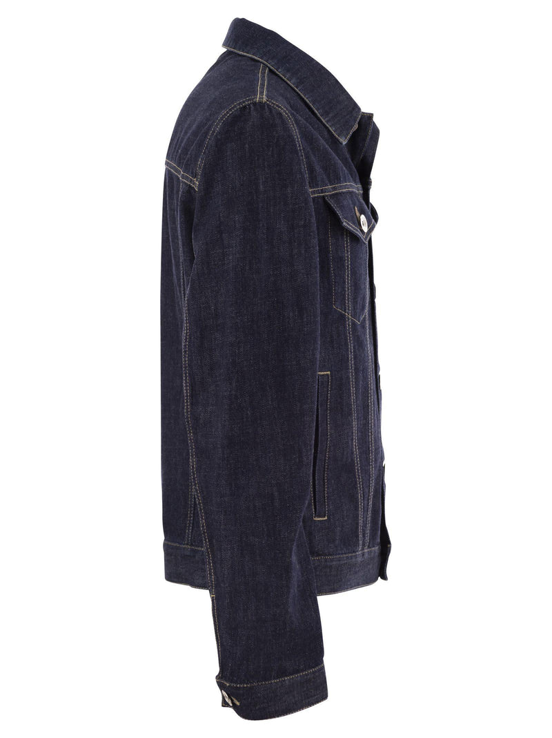 Brunello Cucinelli Four-pocket Jacket In Lightweight Denim - Men - Piano Luigi