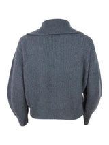 Brunello Cucinelli Full Zip Sweater Made Of Fine And Refined Cashmere With English Rib Workmanship Embellished With A Zip Puller With Monili - Women - Piano Luigi