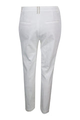 Brunello Cucinelli Garment-dyed Stretch Cotton Drill Cigarette Trousers - Women - Piano Luigi