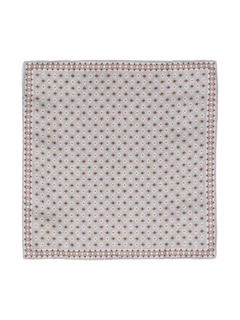 Brunello Cucinelli Geometric-printed Reversible Handkerchief - Men - Piano Luigi