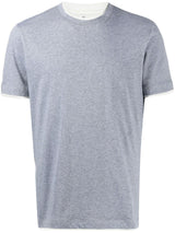 Brunello Cucinelli Grey Cotton T-shirt - Men - Piano Luigi