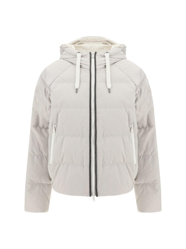 Brunello Cucinelli Hooded Down Jacket - Women - Piano Luigi