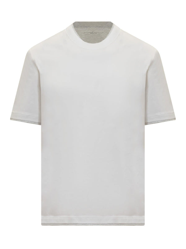 Brunello Cucinelli Jersey T-shirt With Ribbed Hem - Men - Piano Luigi