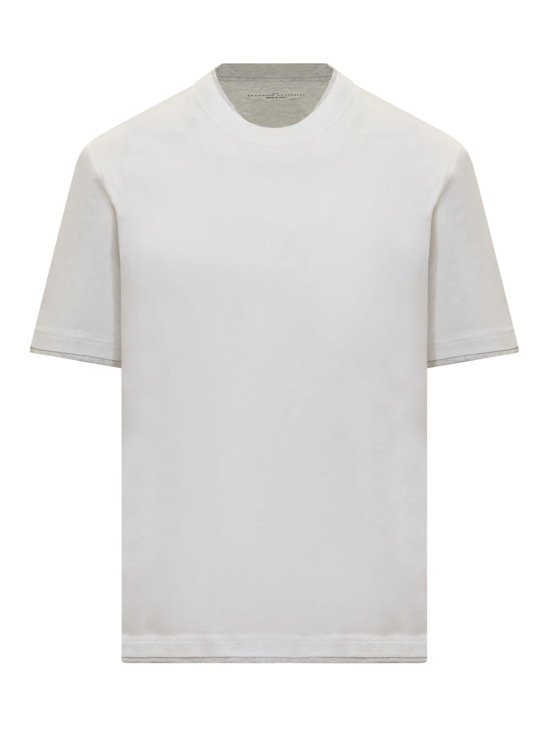 Brunello Cucinelli Jersey T-shirt With Ribbed Hem - Men - Piano Luigi