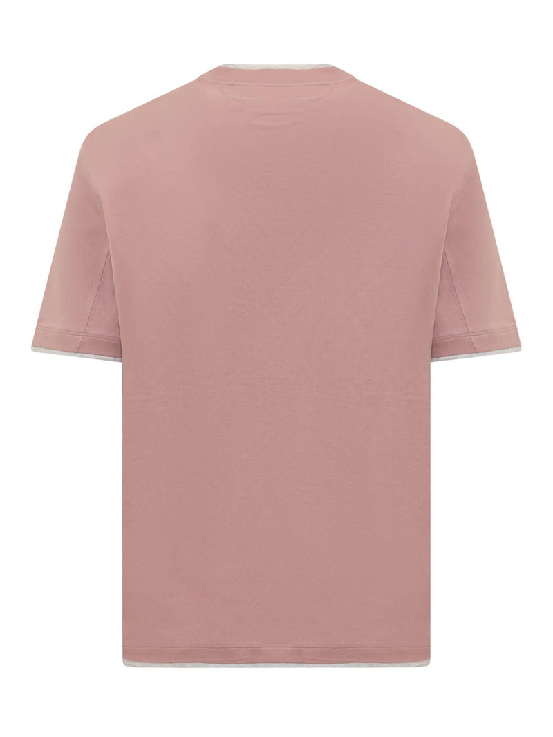 Brunello Cucinelli Jersey T-shirt With Ribbed Hem - Men - Piano Luigi